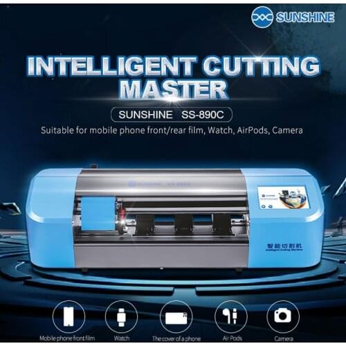 Sunshine SS-890C PRO MAX Multifunctional Intelligent Film Cutting Machine For Mobile Phones Watches AirPods iPads Below 16 Inche