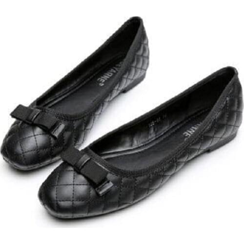 2018 Women Fashion Spring Ladies Pointed Toe Flat Ballet Flock Shallow Shoes Loafers Slip On Casual Shoes T69