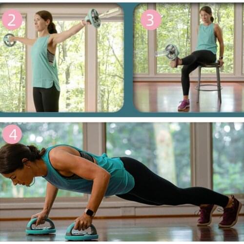 Abdominal Wheel Multifunctional Muscle Trainer PP Unisex Push Up Rack Abdominal Round for Fitness