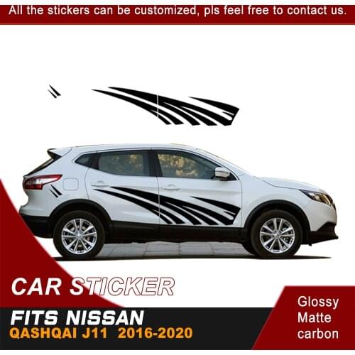 Car Stickers And Decals For Nissan Qashqai J11 2016 2017 2018 2019 2020 Car Decals Car Tuning Accessories Auto Vinyl Wrap