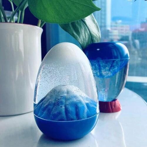 Free shipping Volcanic eruption hourglass, sand painting, liquid creative decoration, birthday gift personalized decoration gift