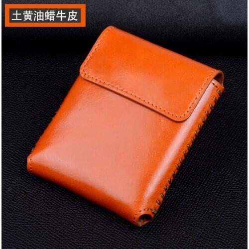 Genuine Leather Galaxy Z Flip Case Pouch Protective Pouch for Galaxy Z Flip Pouch Accessories Bag SM-F700F Case