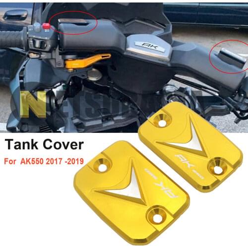 For KYMCO AK550 AK 550 2017 2018 2019 Motorcycle Accessories Gas Fuel Tank Filler Oil Cap Cover Front Brake Fluid Reservoir