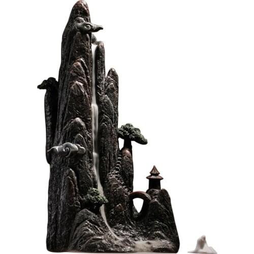 Mountain Backflow Incense Burner Ancient Chinese High Quality Incense Burner Smoke Personality Encensoir Spiritual Decor EI50IB