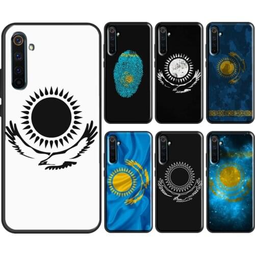 Kazakhstan Flag Case For OnePlus 9 8 7 Pro Nord 7T 8T Coque For OPPO Realme 8 Pro 6 Pro 7 Pro Q3 C3 C11 GT