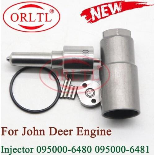ORLTL 095000-6480 Injector Fuel Diesel Injector Repair Kit Nozzle DLLA125P889 Valve 19# for Denso John Deer-Engine 095000-6481