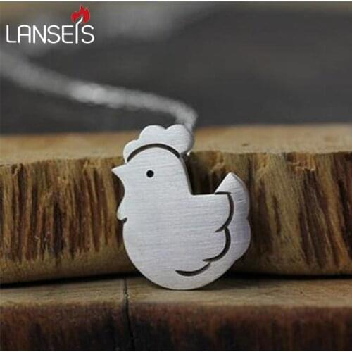 Lanseis10pcs Handmade Chicken Pendant, Lovely Chicken animal Pendant women necklace, Anniversary, Birthday, Christmas, Gift