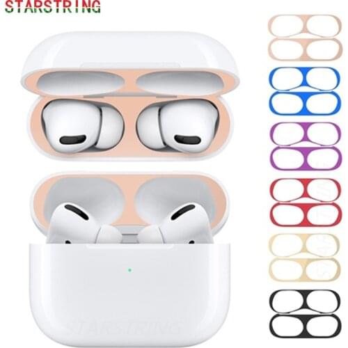 Metal Dust Guard Sticker Case for Apple Airpods Pro Earphone Cover for AirPods 3 Headphone Charging Box Accessories Metal Dust