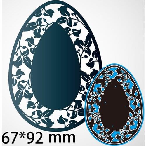 Metal Cutting Dies EASTER EGG new for decoration card DIY Scrapbooking stencil Paper Craft Album template Dies 67*92mm