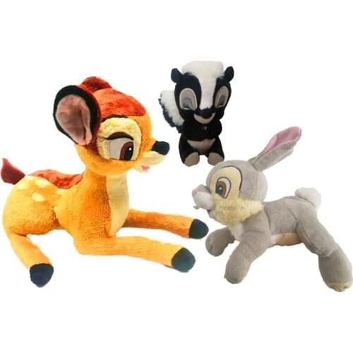 Cartoon Little Deer Thump Bunny Squirrel Plush stuffed animal toy birthday gift for children