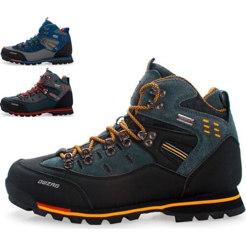 Prowow Hiking Shoes Men Winter Fashion Mountain Climbing Trekking Men Boots Top Quality Outdoor Casual Lace-up Snow Mens Boots