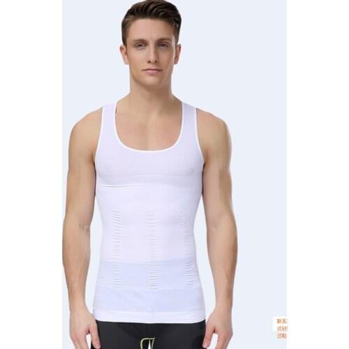 Men slimming body shaper tank top vest mens waist SLIM for stomach corset tummy control waist trainer corset for men