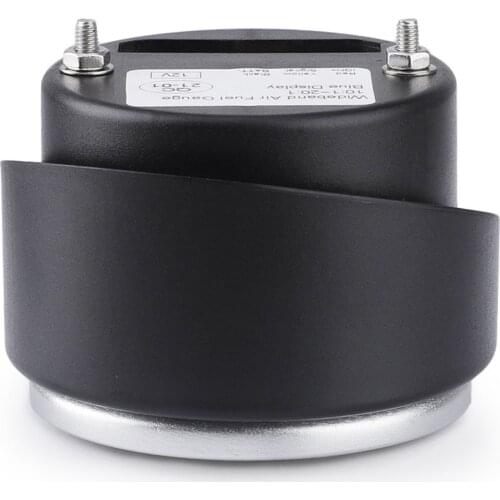 12V Digital Wideband Air / Fuel Ratio AFR Gauge Kit Includes Data Logging Output Weld-in Bung 2-1/16" 52mm