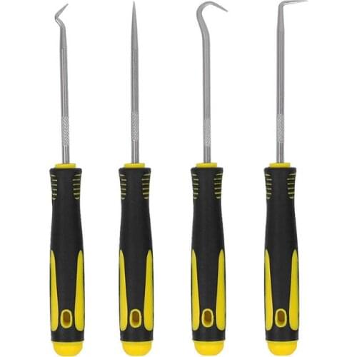 Hot Sale 4Pcs 135mm Car Auto Vehicle Oil Seal Screwdrivers Set O-Ring Seal Gasket Puller Remover Pick Hooks Tools Wholesale CSV