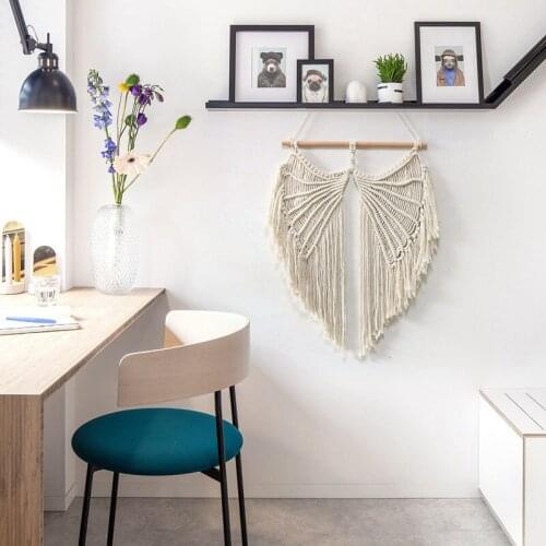 New Hand-woven Tapestry Angel Wings Creative Tapestry Nordic Style Furnishing Decoration Wall Hanging Boho Home Decor