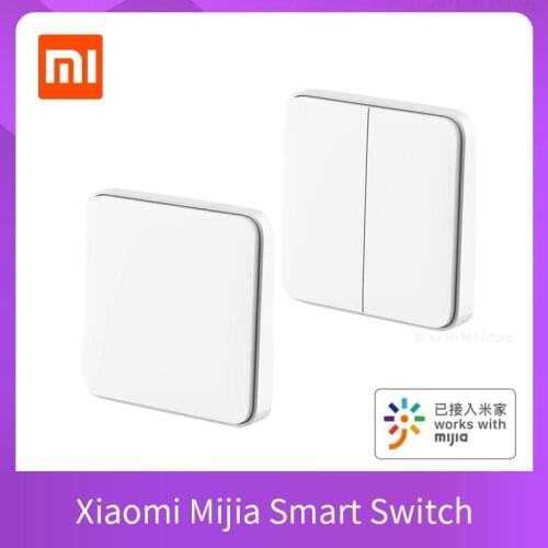 New Xiaomi Mijia Smart Wall Switch Live Line Version Wall Switch OTA Upgrade Smart Linkage Works For Mihome Mijia App