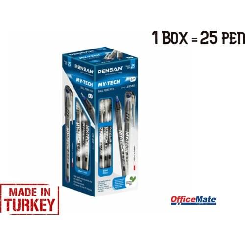 Pensan MY-TECH(2240) 0.7 Tükenmez kalem 25'li Kırmızı/Mavi/Siyah Kaliteli Türkiye'de üretildi