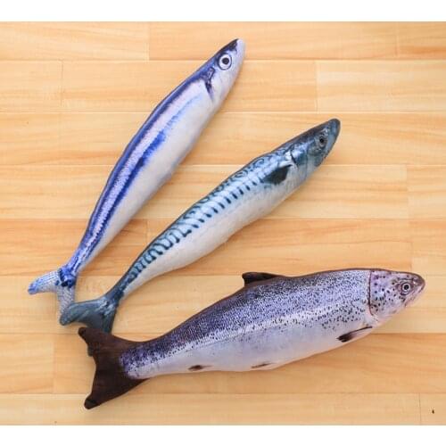 Cat Mint Fish Pillow Plush Toy Pet Catnip Cat Toy Kitten Fish Pet Dog Toys Supplies Dropshipping