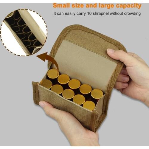 Men Waist Pack Mini Molle Phone Pouch Outdoor Hunting Kit Camping Weapons Bandolier 12 Gauge Hunting Accessories Shotgun Pouch