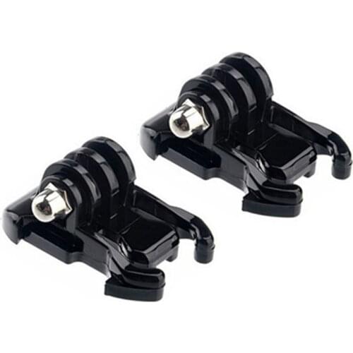 For Go pro Accessories 2pcs Helmet Mount Base Adapter Buckle For Gopro 9 8 7 6 SJCAM SJ4000 for Yi 4K Eken H9 H9R Action Camera