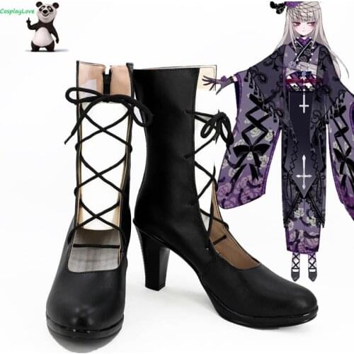 Rozen Maiden Mercury Lamp Sui gin tou Black Cosplay Shoes Boots CosplayLove
