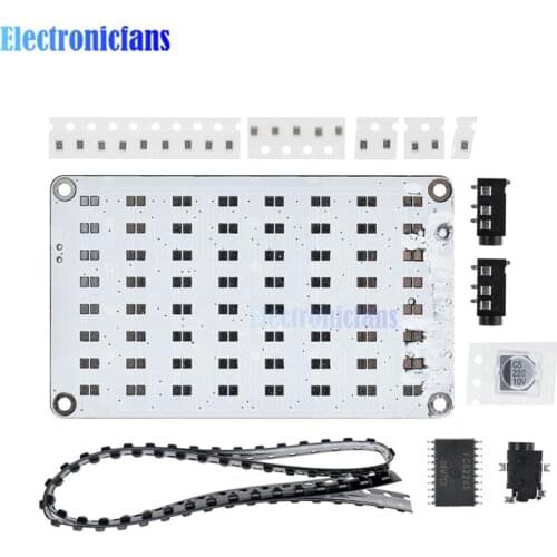 DIY Kits 5 Colors 8x8 5V LED Audio Indicator FFT Audio Spectrum Analyzer Voice Control Matrix Red/Blue/Green/Yellow/White LED
