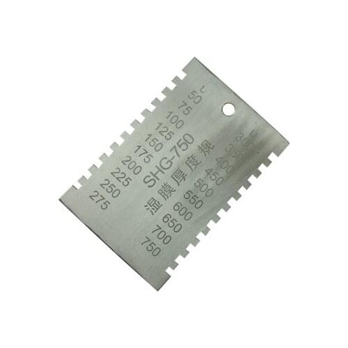 Wet Film Thickness Comb Gauge Meter Stainless steel 0~100um 200um/700um/750um/950um available coatings