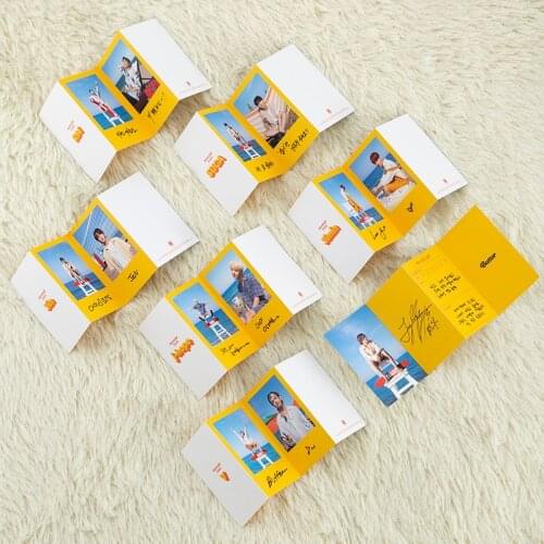 South Korean Groups KPOP Bangtan Boys New Album Butter Message Card Information Card Photocard Poster Paper Cards Signature Card