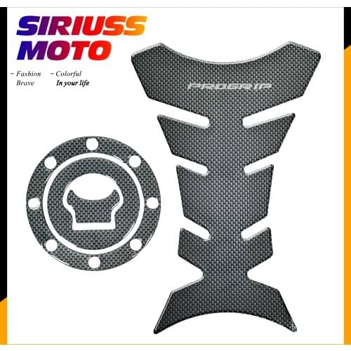 3D Carbon-look Motorcycle Tank Protector Gas Cap Decals Case for Suzuki TL1000S TL1000R GS500 RGV 250