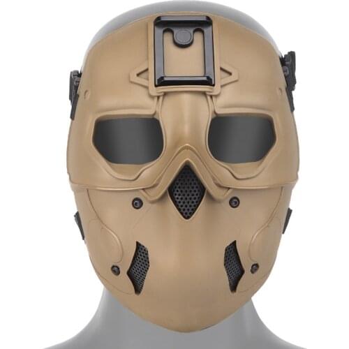 Tactische Volgelaatsmasker Beschermende Veiligheid Gezicht Shield Fietsen Sluier Wandelen Gezicht Guard Comfortabele Airsoft Mas