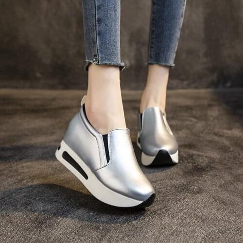 COOTELILI Woman Pumps 2021 New Fashion Shoes Round Toe Non-slip Basic 5cm Heel Slip On Women Shoes Black Size 35-40