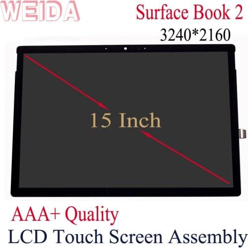 WEIDA LCD Replacement For 15" Microsoft Surface Book 2 15" LCD Display Touch Screen Digitizer Assembly