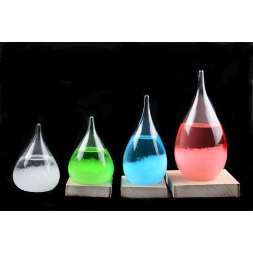 1PC Storm Glass The Weather Forecast Bottle Crystal vintage home decor christmas decoration craft gift J1185