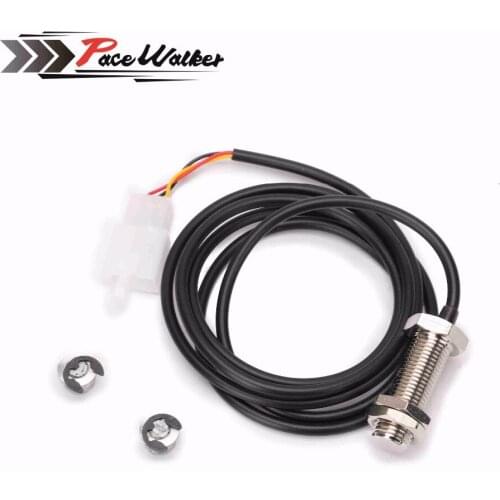 1X Sensor Cable + 2X Magnet For Motorcycle Digital ATV Odometer Speedometer Tachometer