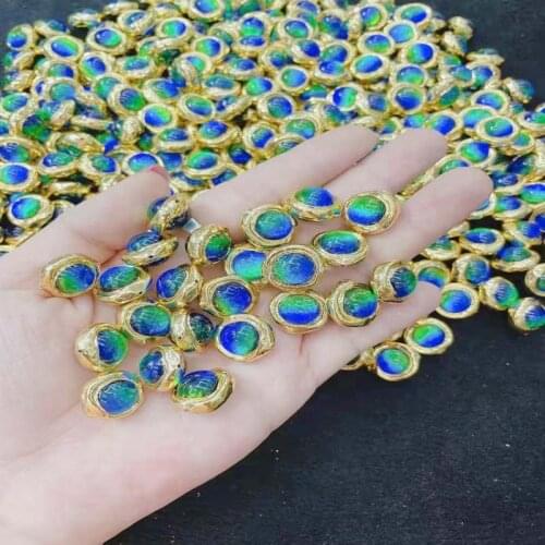 24K Jewelry Space Beads , Coloured Glaze Round Beads Finding for Bracelet Necklace DIY Making , Copper 10pcs