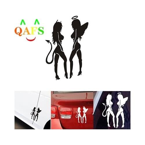 3D Car Sticker Vinyl Decals Devil Angel Demons Reflective Personalized Waterproof Stickers