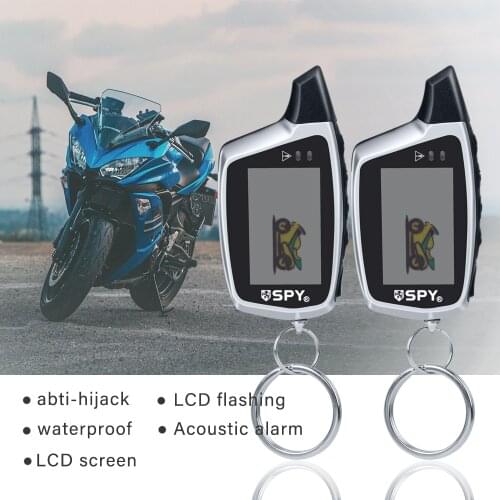 5000M Two Way Microwave Sensor Acoustic Alarm Motorcycle Accessorice Antitheft Moto Alarm System LCD Display Remote Control