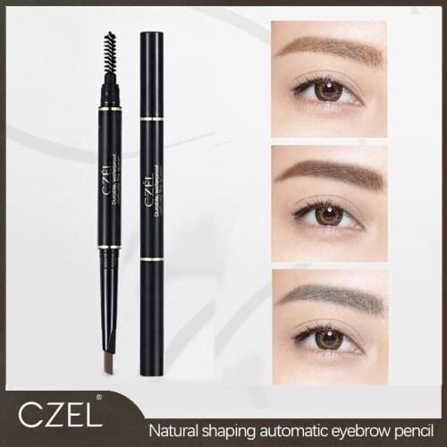 Double-headed Automatic Eyebrow Pen Waterproof Sweat-proof Natural Three-dimensional Long-lasting Non-marking Eye Makeup