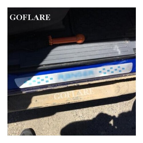 Car styling for Ford Ranger T6 T7 2012-2017 accessories door sills scuff plate guards portector covers stainless welcome petal