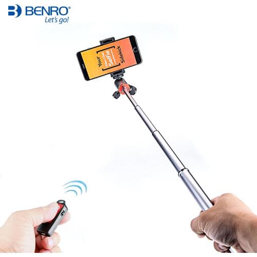 Benro TA1 Tripod Mini Portable Selfie Stick Reflexed Monopod Desktop Mobie Camera Stand For Live Show 5 Section