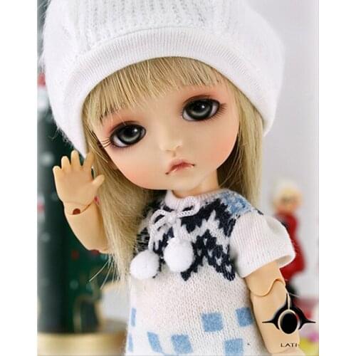 Flash sale!free shipping!free makeup&eyes!top quality bjd 1/8 baby doll lati Special ver. Lea (tanned skin) yosd hot toy kids