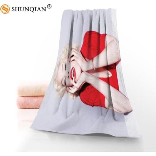 Hot Custom Madonna Towel Printed Cotton Face/Bath Towels Microfiber Fabric For Kids Men Women Shower Towels A7.24-1