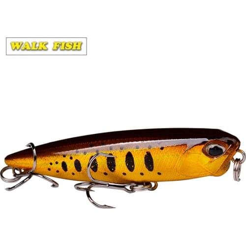 WALK FISH 65mm/5.5g Fishing Lure Artificial Floating Minnow FIshing Baits Terble Hook Wobbler Fishing Baits Fishing Tools