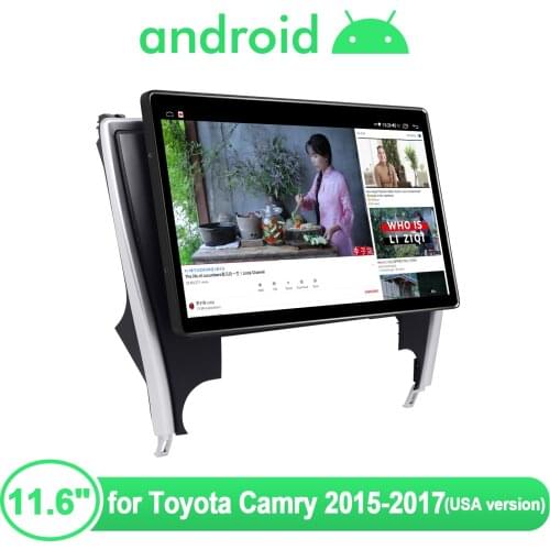 JOYING Android 10.0 Car Multimedia Player 11.6 Inch 1980*1020 With Gps And Backup Camera For Toyota Camry 2015-2017(USA Version)