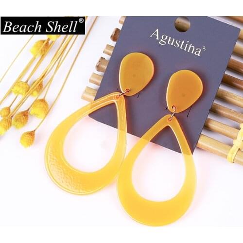 Water Drops New Acrylic Earrings Bohemian Style Popular Acetic Acid Material Declaration Wholesale Jewelry acrylic earrings 2020