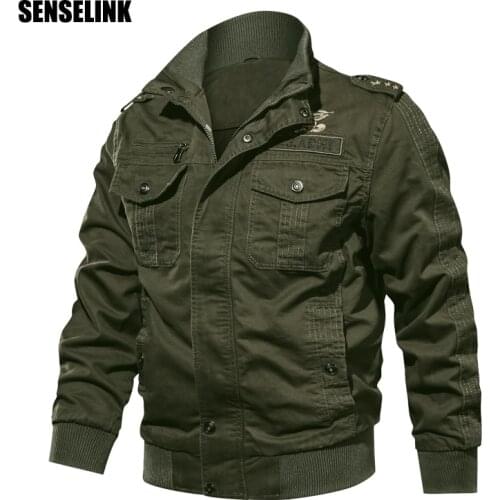 Mens Military Jacket Bomber Male MA1 Pilot Jacket 2020 Army Autumn Winter Warm Denim Brand Casual Clothing Slim Oversize 6XL