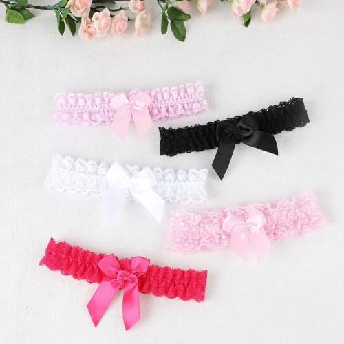 New Sexy Princess Cosplay Women Girls Wedding Party Bridal Lace Floral Bow Bowknot Garter Belt Leg Ring Suspender