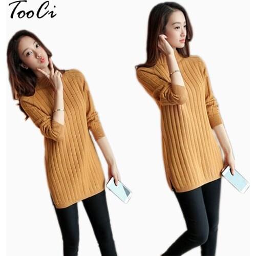 New Fashion Lady Pullover Spring Sweater And Pullover Warm Female Khaki Round Collar Pullover Long Sleeved Knit Sweater