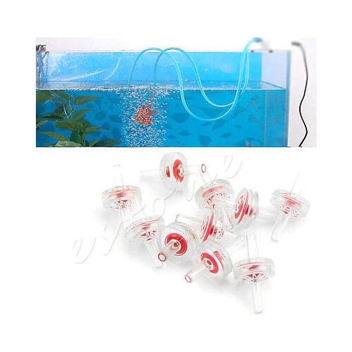 10pcs Aquarium Fish Tank Co2ater Air Line Pump Oneay Non-Return Check Valve