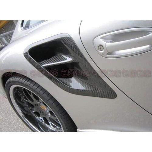Fit for Porsche 997 rear leaf plate carbon fiber vent 997 Turbo Ccarbon modified tuyere